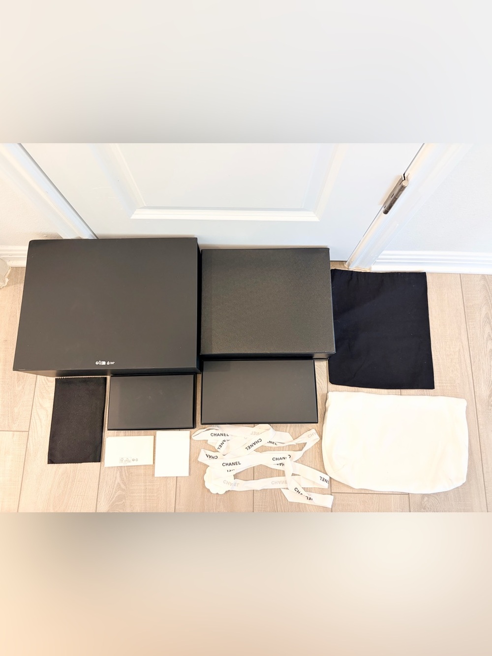 Auth CHANEL 6 PIECES Bundle 4 Boxes + 2 Dust Bags & Accessories - Picture 8 of 16